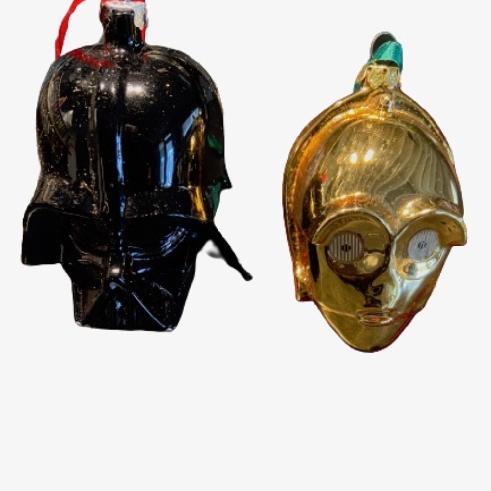 Disney Star Wars Christmas Ornament Darth Vader and C 3PO